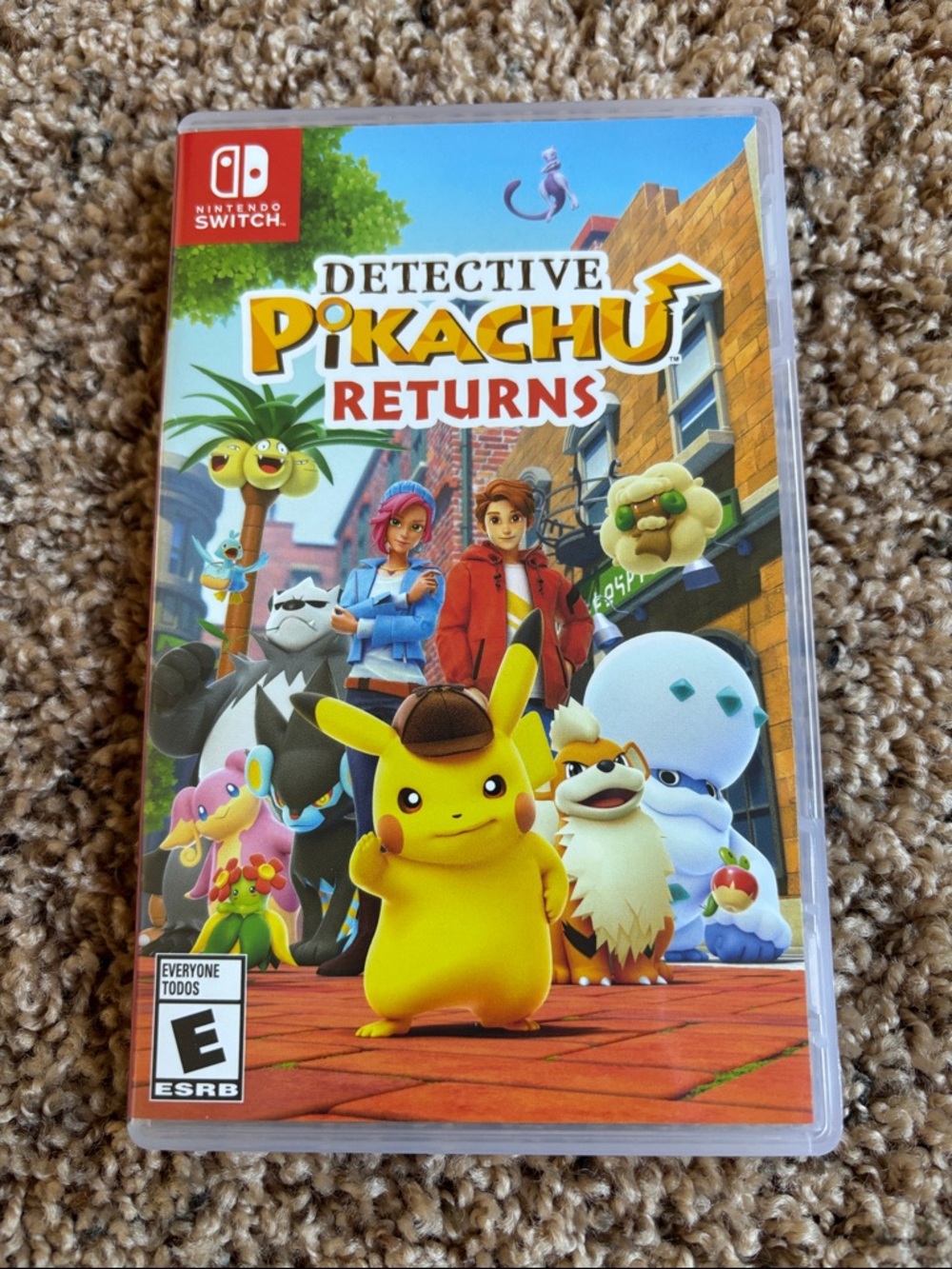 Nintendo Switch Detective Pikachu Returns Physical Case and Game